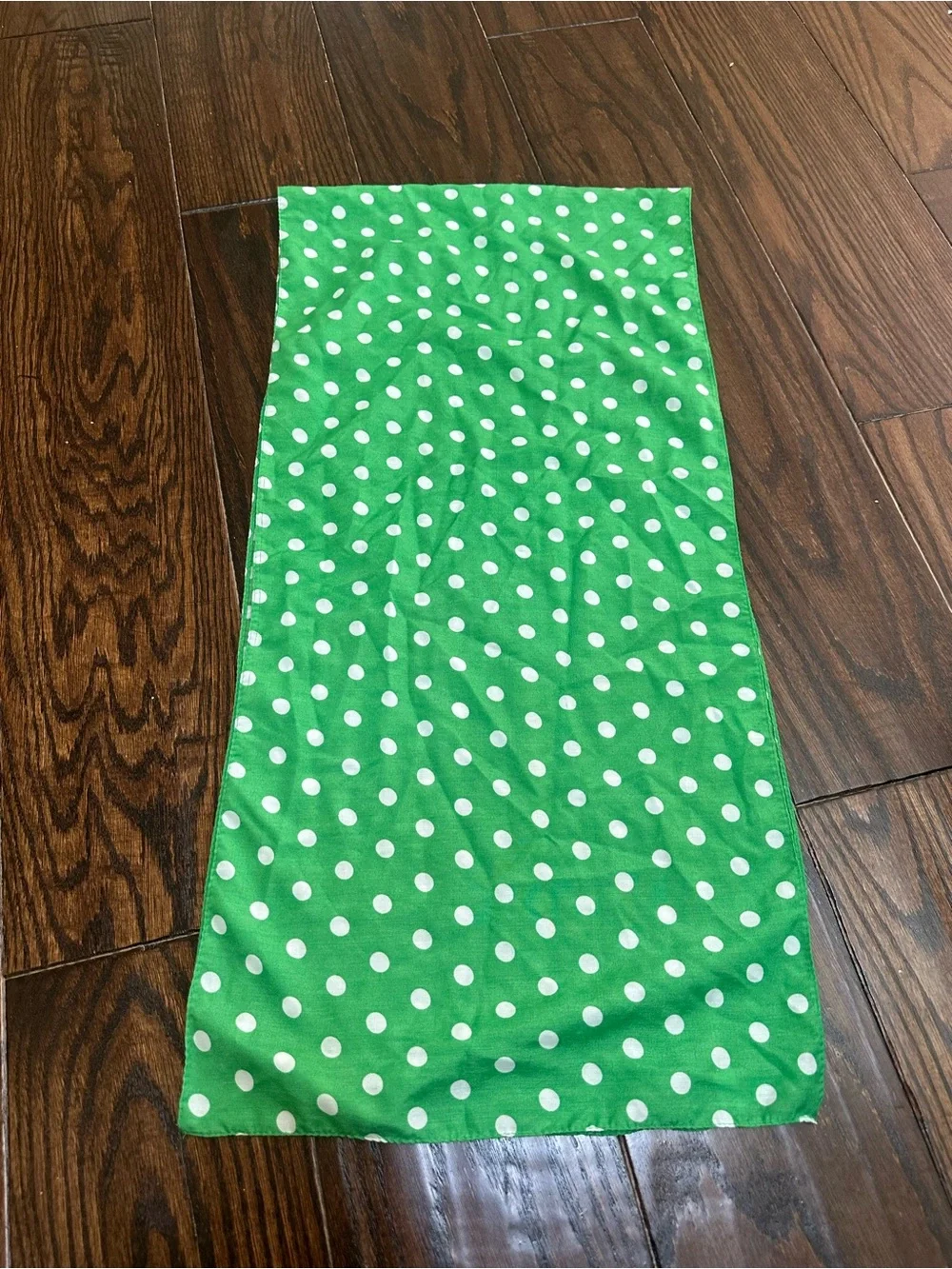 Green Polka Dot Scarf